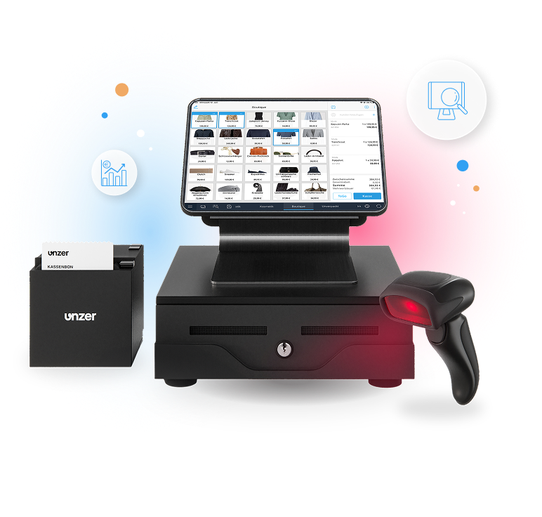 Tillhub Scannerkasse mit smarten Funktionen für alle Geschäftsbereiche